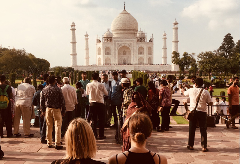 Studierende auf ihrer Reise in Indien