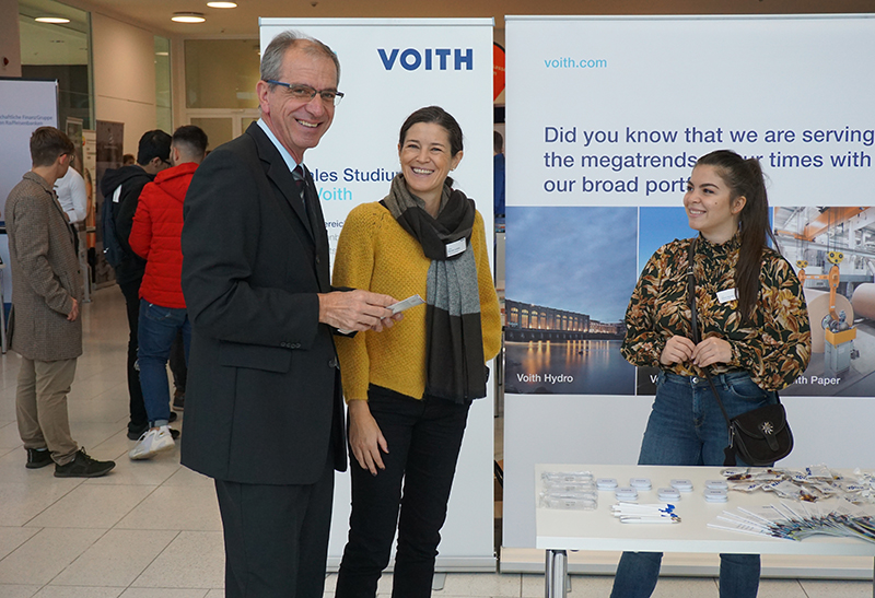 Stand der Firma Votih auf dem Studieninfotag