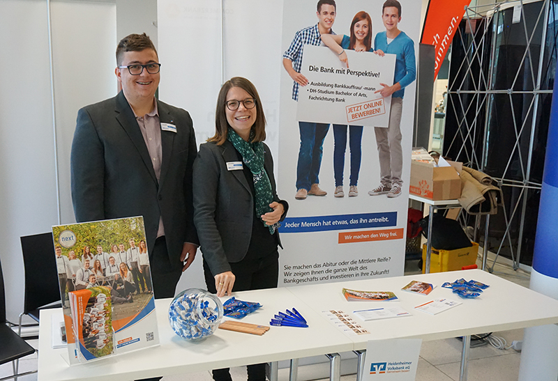 Stand der Heidenheimer Volksbank eG beim Studieninfotag