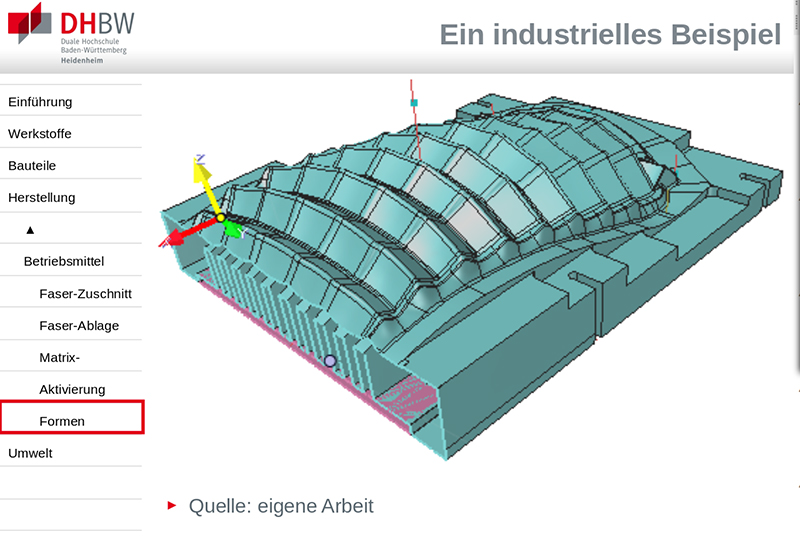 Powerpoint-Folie mit einem Bauteil