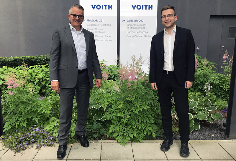 Dr. Markus Keddi (Vorsitzender des Örtlichen Hochschulrats) und Christian Heinze (StuV)