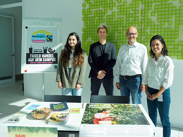 Nachhaltigkeitsstand in der Aula