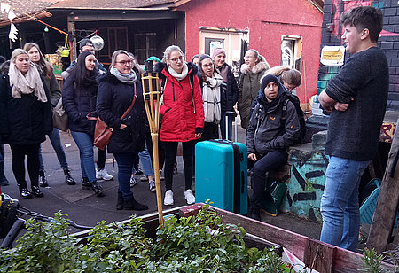 Exkursion zum Projekt "Gleis 44" in Ulm Studierende beuschen das Projekt "Gleis 44" in Ulm