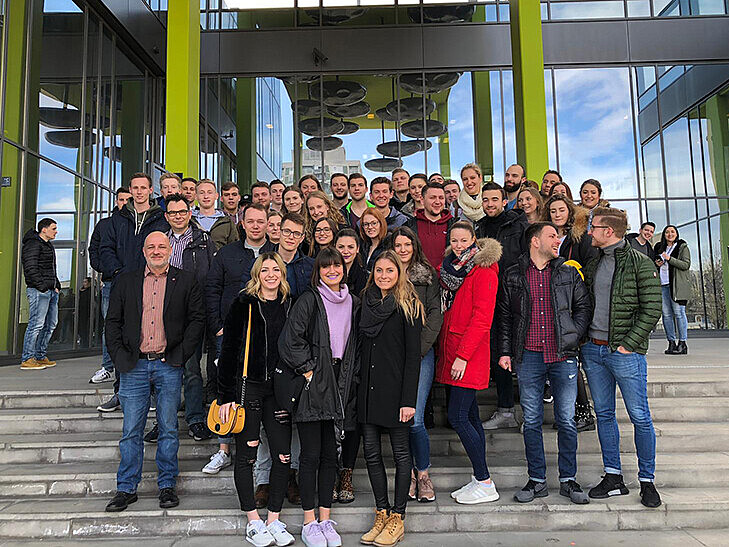 Studierende besuchen Börse in Zagreb