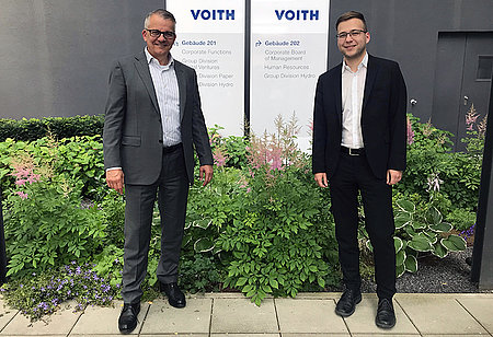 Dr. Markus Keddi (Vorsitzender des Örtlichen Hochschulrats) und Christian Heinze (StuV)