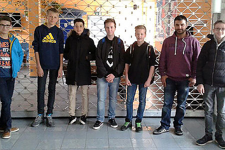 Jungen beim Boys' Day