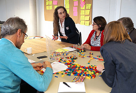Frau Beyer-Wunsch und Frau Steiner auf dem DHBW Fachtag