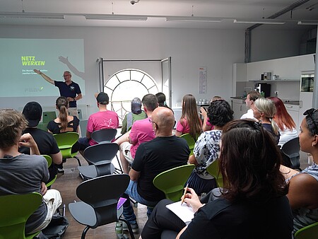 Praxisnaher Workshop, moderiert von Michael Sünderhoff vom Dock33