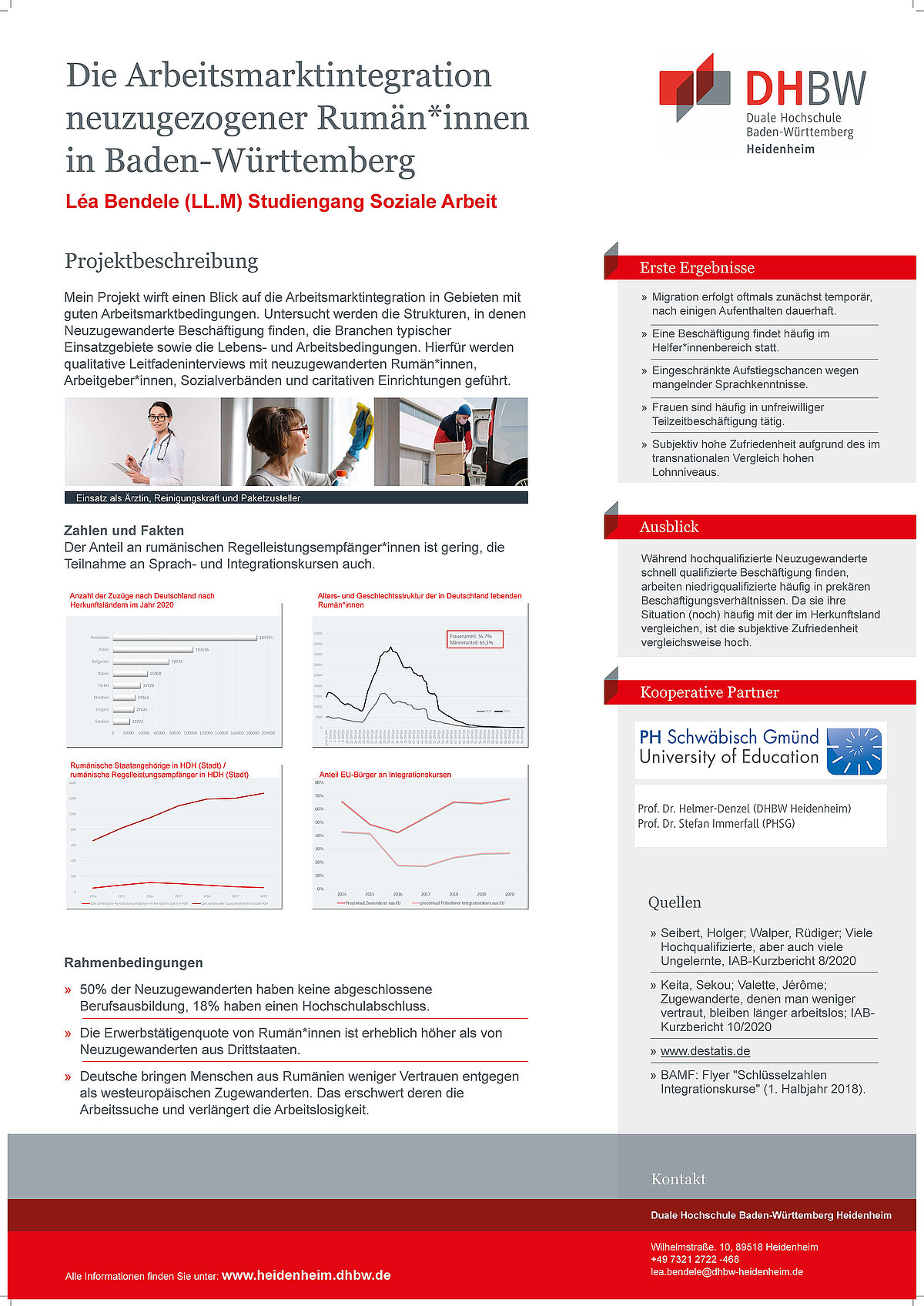 Link zum Forschungsposter: Die Arbeitsmarktintegration neuzugezogener Rumän*innen in Baden-Württemberg