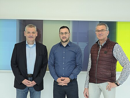 Gruppenbild Oliver Stelling, Faruk Civelek, Albrecht Weber