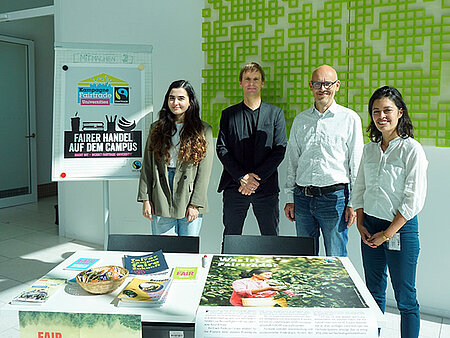 Nachhaltigkeitsstand in der Aula