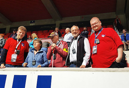 Fußball für Sehbehinderte Fußballstadion in Heidenheim